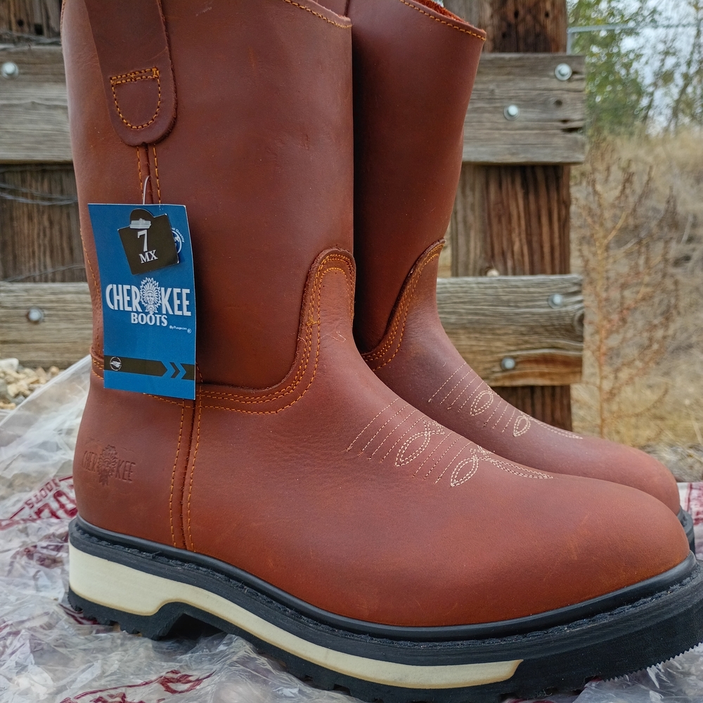 Cherokee Men's Brown Leather Boots